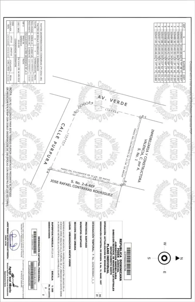 Terreno con 872.25 Mts2 en Santiago
